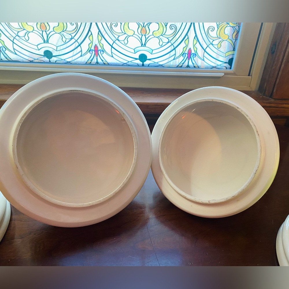 Vintage Seymour Mann Ceramic Mushroom Canisters | Set of 2 - Picture 7 of 8